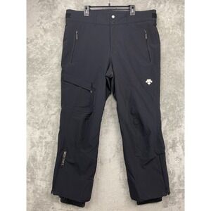 Descente Men's Snow Pants 42/3XL Black Waterproof Insulated‎ D6-8121